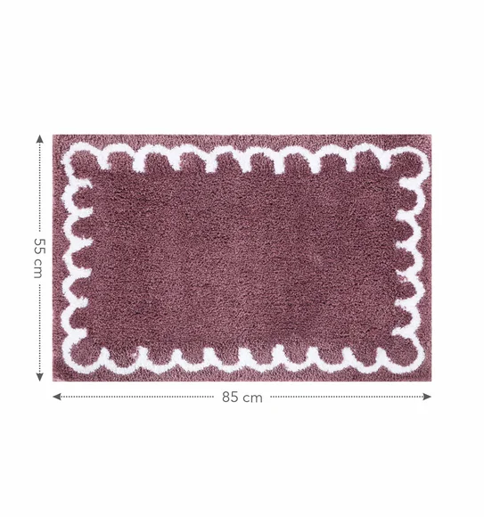 Scallop Anti-skid Ultra Absorbent Bath Mat Strawberry