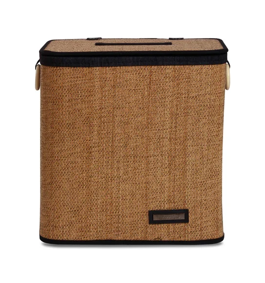 Sophia Laundry Basket Storage Basket Brown and Black