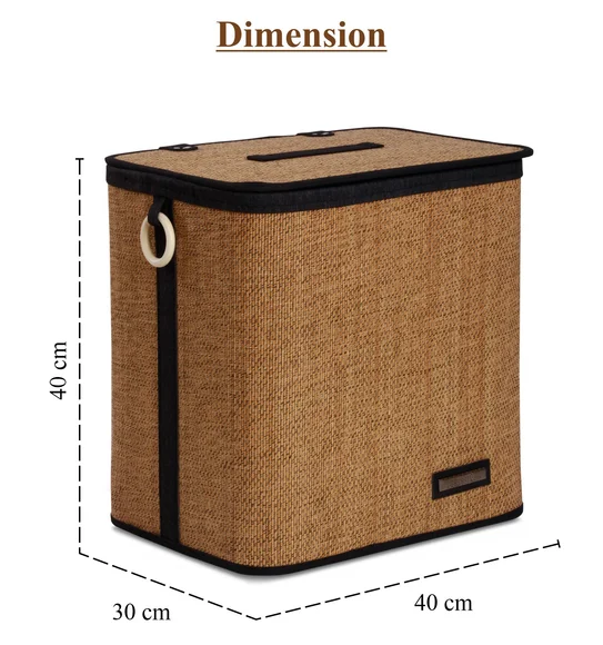 Sophia Laundry Basket Storage Basket Brown and Black