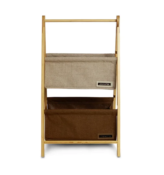Sophia Laundry Basket Storage Basket Beige and Brown