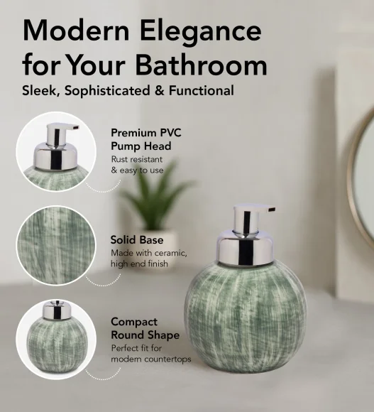 Earth 2 Ceramic Bath Set Olive