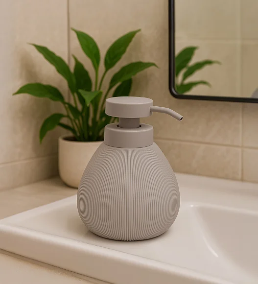 Caddy Polyresin Soap Dispenser Grey