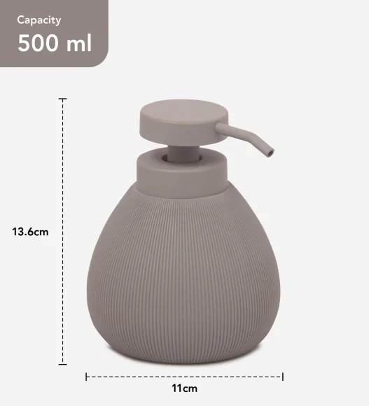Caddy Polyresin Soap Dispenser Grey