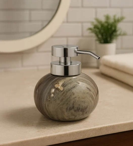 Caddy Polyresin Soap Dispenser Stone