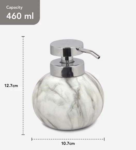 Caddy Polyresin Soap Dispenser White