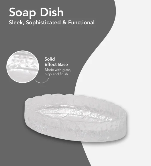 Prism 2 Glass Bath Set Clear