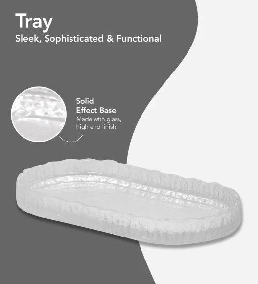 Prism 2 Glass Bath Set Clear