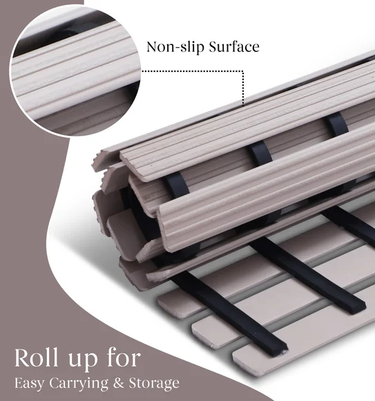 Fredy PVC Shower Mat Sand Shell