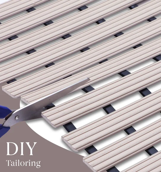 Fredy PVC Shower Mat Sand Shell