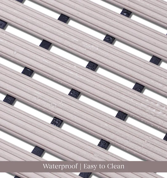 Fredy PVC Shower Mat Sand Shell