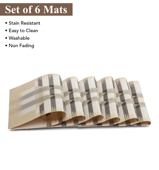 Avono Heat Resistant and Washable Table Mat Beige