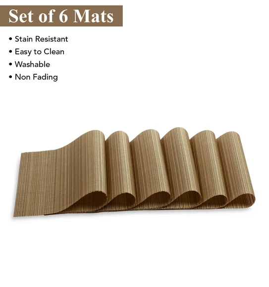 Avono Heat Resistant and Washable Table Mat Brown