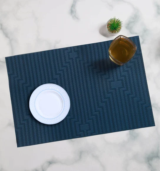 Avono Heat Resistant and Washable Table Mat Blue