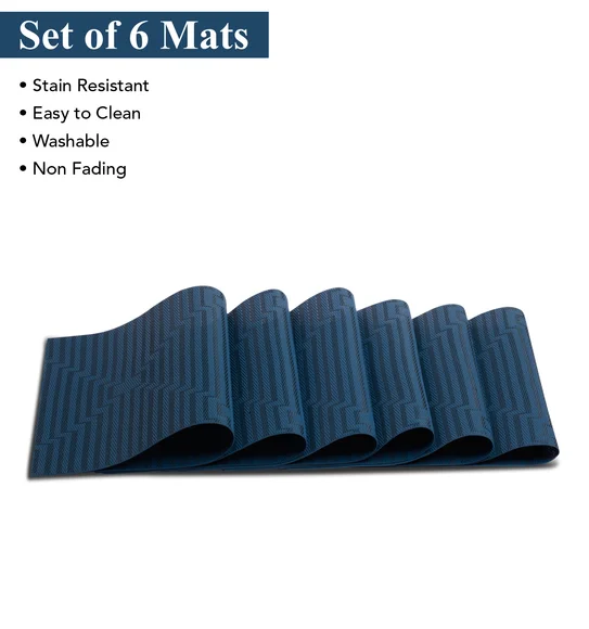 Avono Heat Resistant and Washable Table Mat Blue