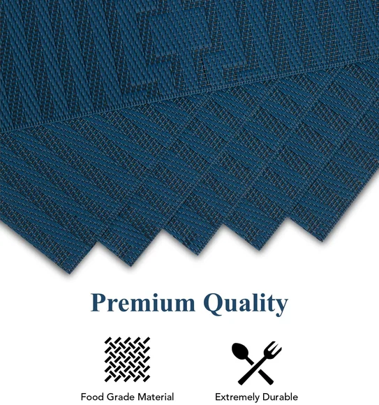 Avono Heat Resistant and Washable Table Mat Blue