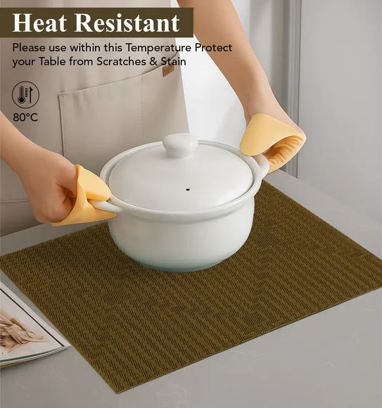 Avono Heat Resistant and Washable Table Mat Copper