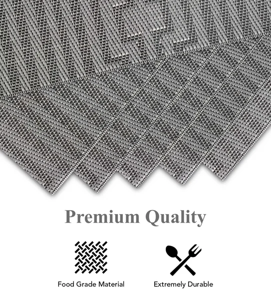Avono Heat Resistant and Washable Table Mat Grey