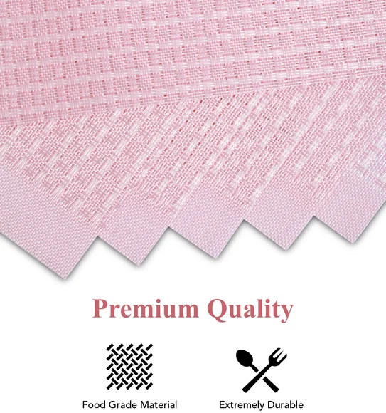 Avono Heat Resistant and Washable Table Mat Pink