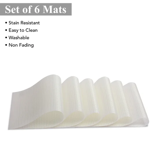 Avono Heat Resistant and Washable Table Mat Cream
