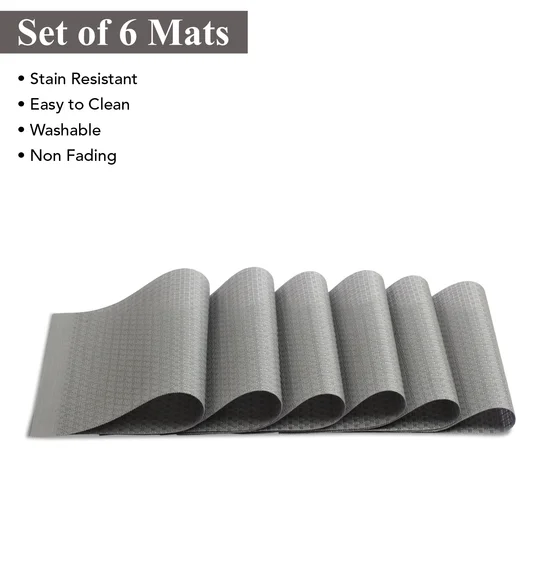 Avono Heat Resistant and Washable Table Mat Grey