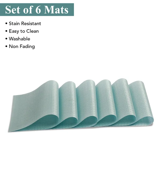 Avono Heat Resistant and Washable Table Mat Aqua