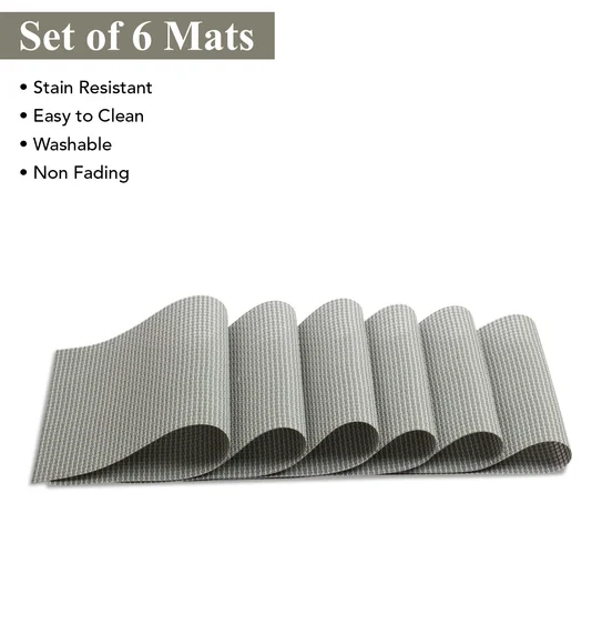 Avono Heat Resistant and Washable Table Mat Grey