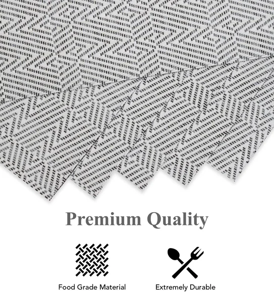 Avono Heat Resistant and Washable Table Mat Light Grey