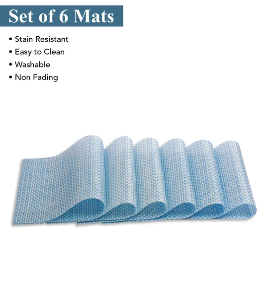 Avono Heat Resistant and Washable Table Mat Blue