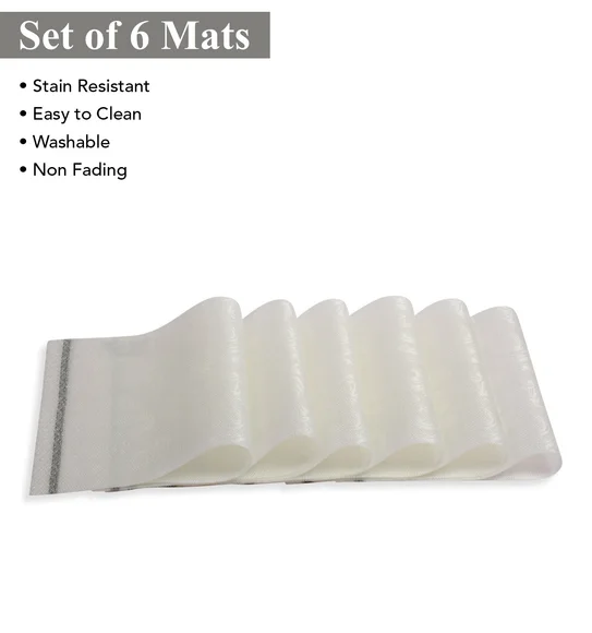 Avono Heat Resistant and Washable Table Mat Cream