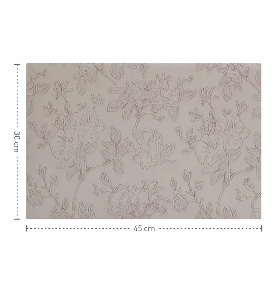 Canvas Solid Dining Table Mat Stone