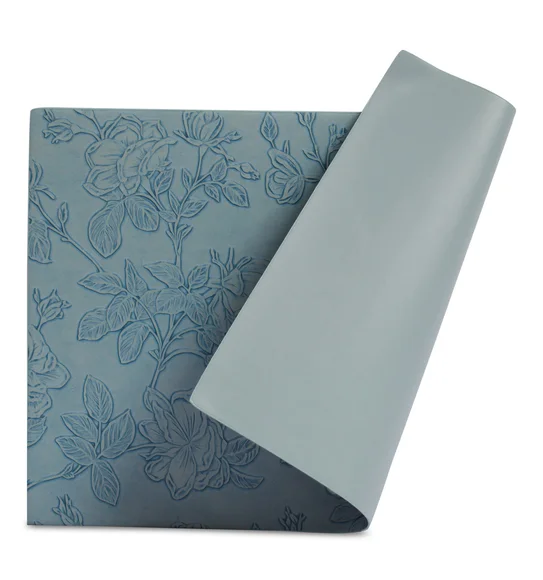 Canvas Solid Dining Table Mat Blue