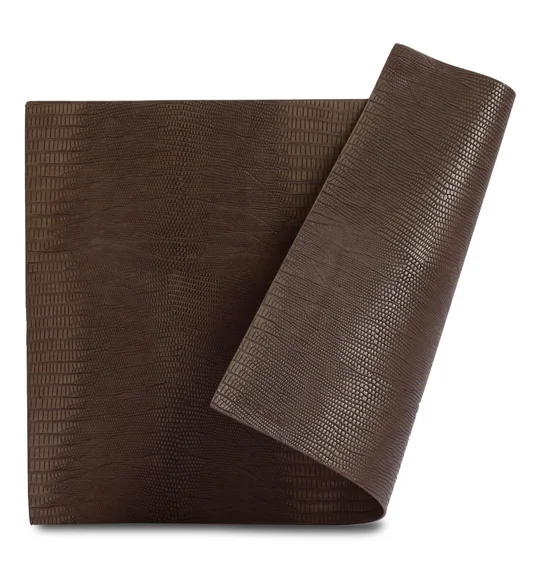 Canvas Solid Dining Table Mat Chocolate