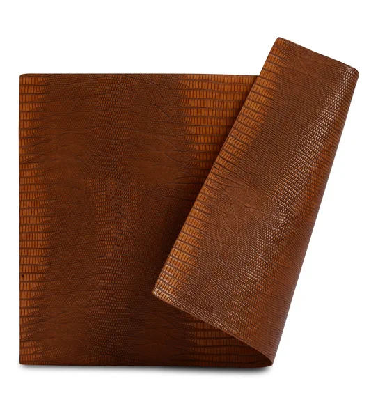 Canvas Solid Dining Table Mat Brown