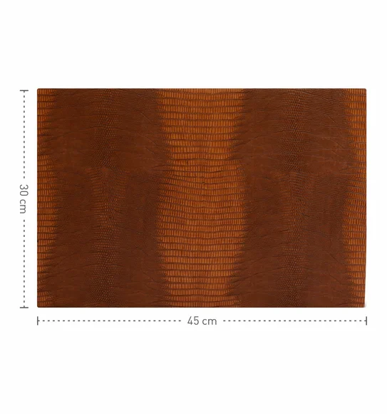 Canvas Solid Dining Table Mat Brown