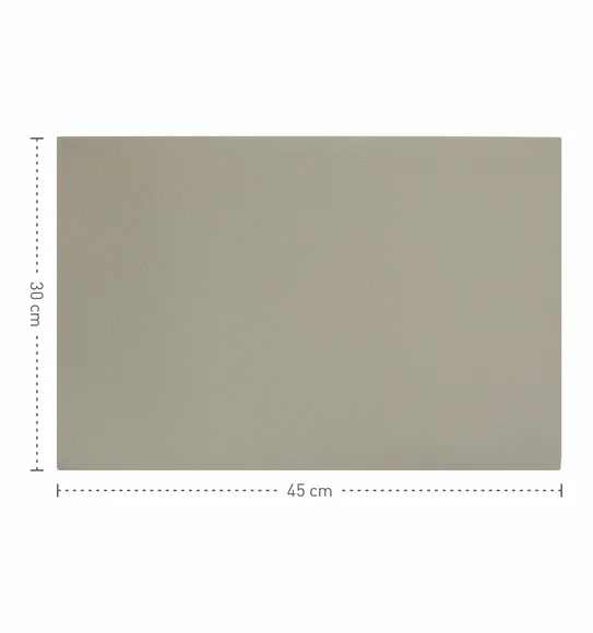 Canvas Solid Dining Table Mat Cream
