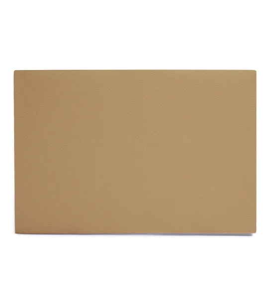 Canvas Solid Dining Table Mat Beige
