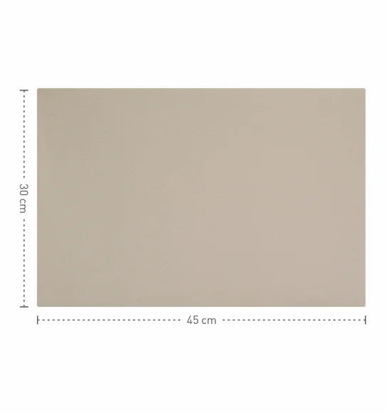 Canvas Solid Dining Table Mat Cream