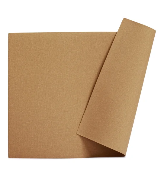 Canvas Solid Dining Table Mat Beige