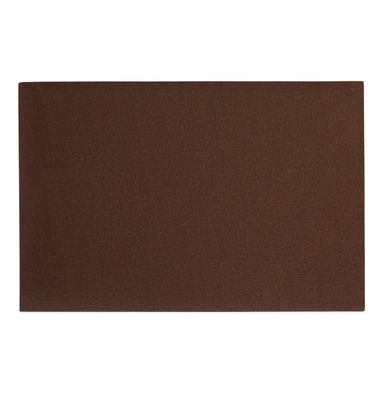 Canvas Solid Dining Table Mat Brown