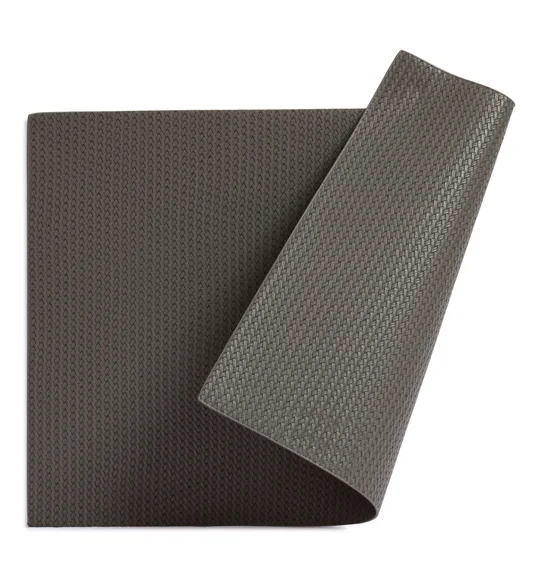 Canvas Solid Dining Table Mat Grey