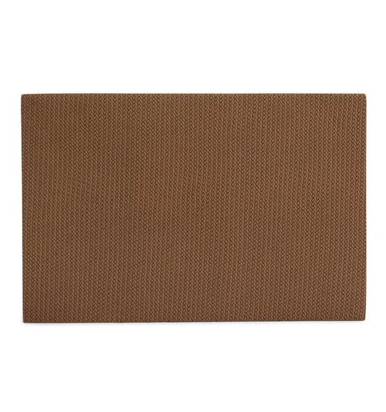 Canvas Solid Dining Table Mat Brown
