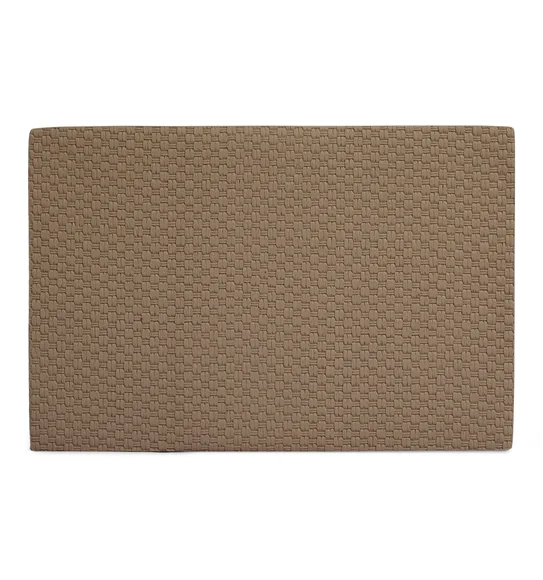 Canvas Solid Dining Table Mat Light Beige