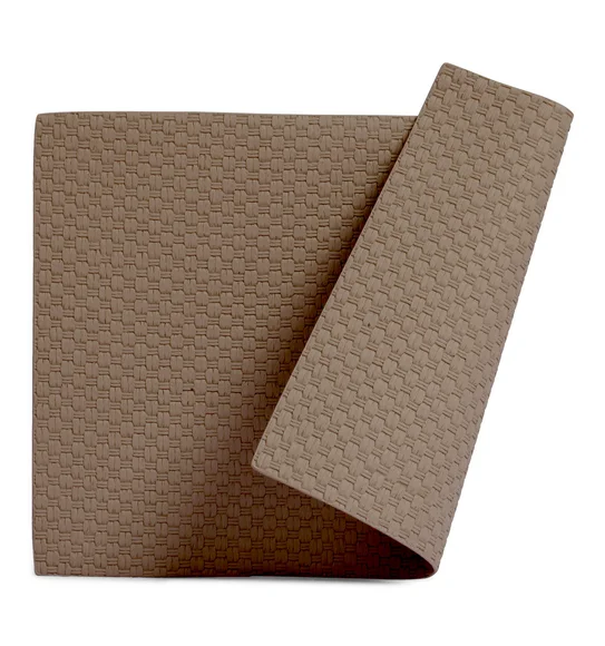 Canvas Solid Dining Table Mat Light Beige