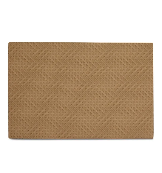 Canvas Solid Dining Table Mat Beige