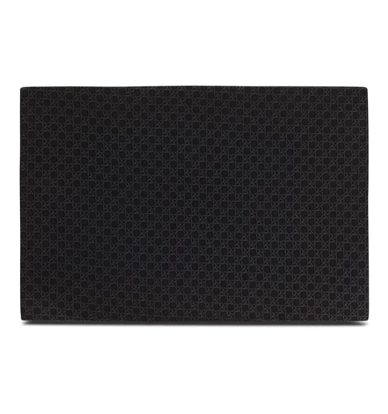 Canvas Solid Dining Table Mat Black