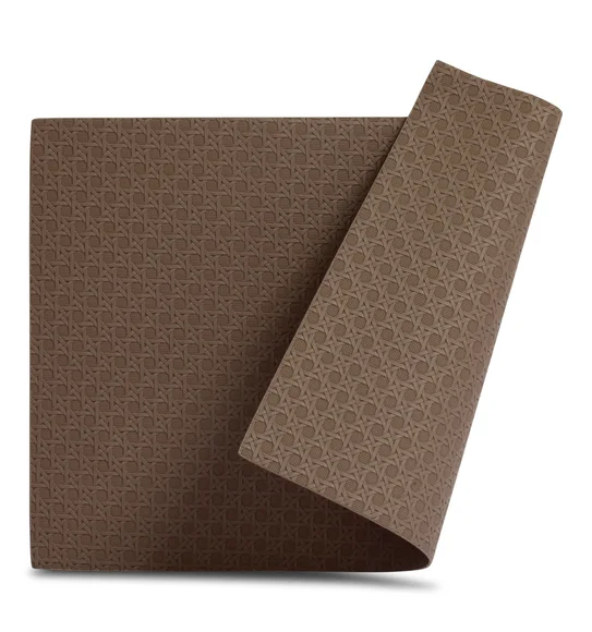 Canvas Solid Dining Table Mat Taupe