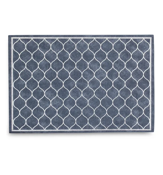 Canvas Solid Dining Table Mat Grey