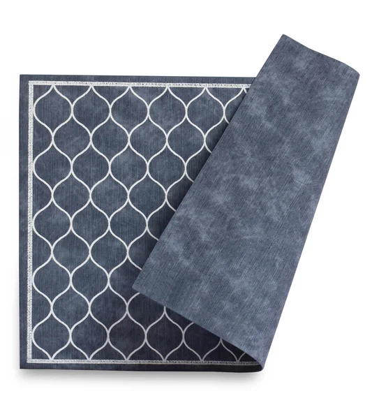 Canvas Solid Dining Table Mat Grey