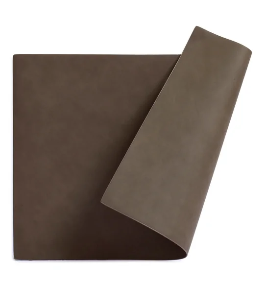 Canvas Solid Dining Table Mat Brown
