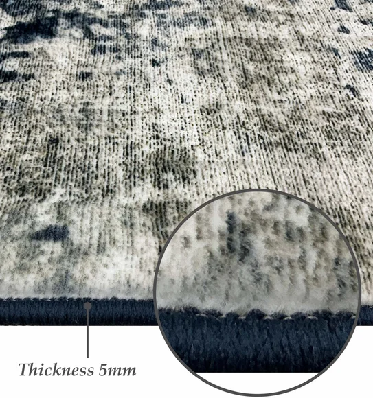 Jura Abstract Carpet Blue